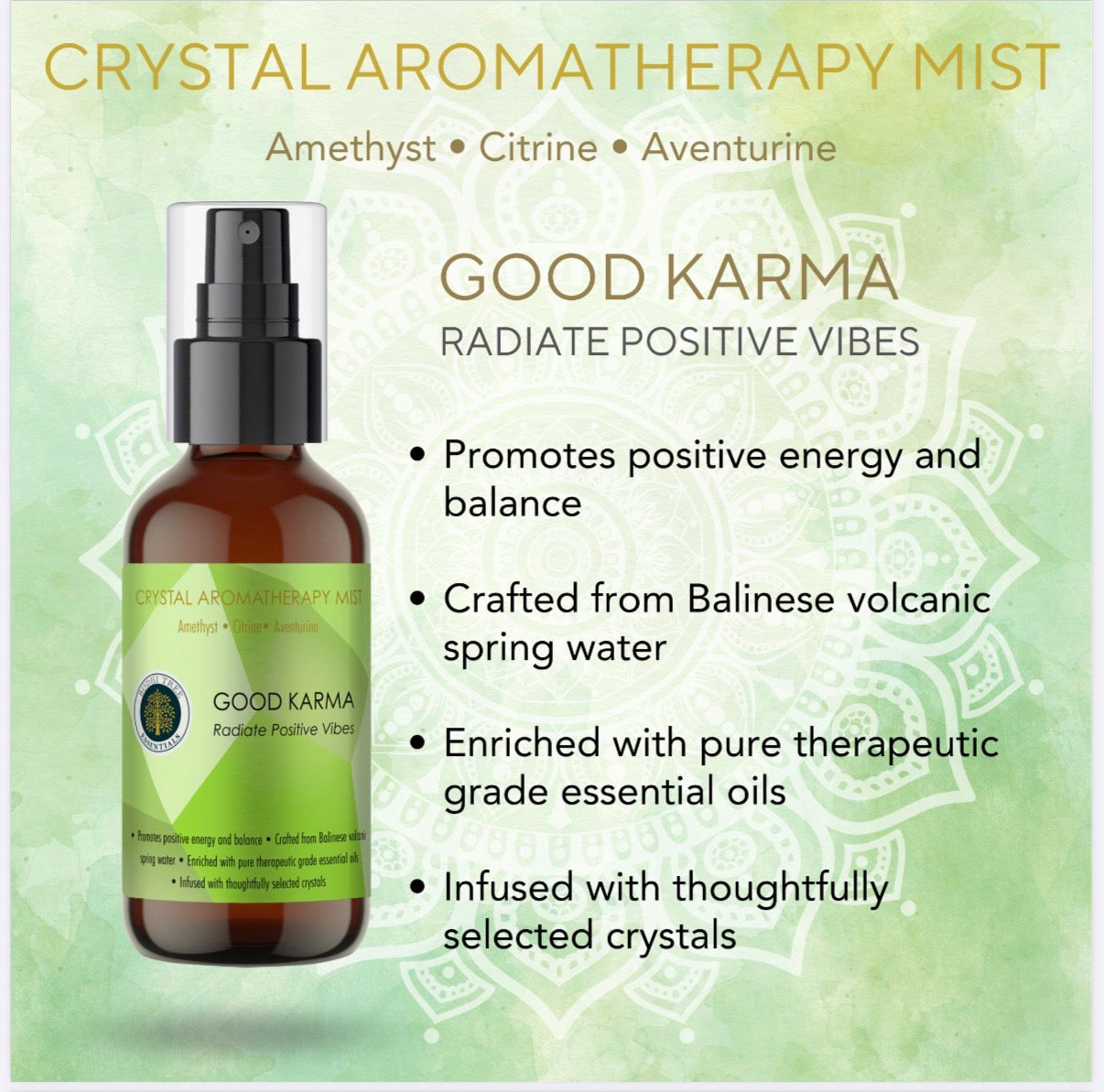 Aromatherapy Crystal Mist Good Karma