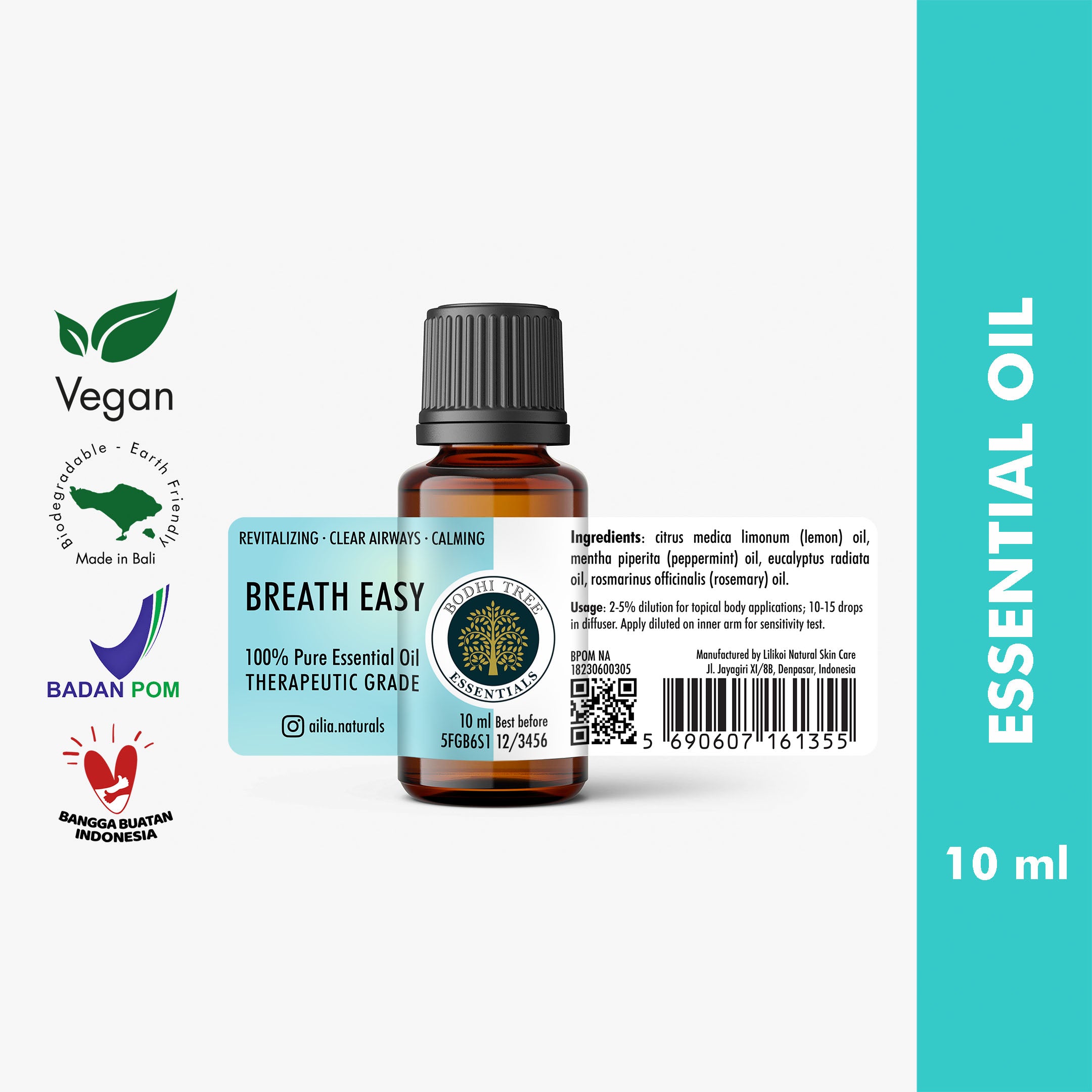 Bodhi Tree 100% Pure Essential oil - Breath Easy - Image 3